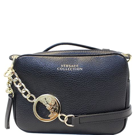 versace collection leather crossbody|versace crossbody bag women's.